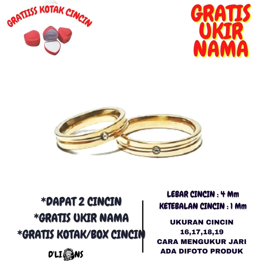 CINCIN TITANIUM,CINCIN KOTAK LIST PERMATA,CINCIN COUPLE TITANIUM,GRATIS UKIR NAMA,SUDAH DAPAT 2 CINCIN,SUDAH GRATIS BOX CINCINNYA