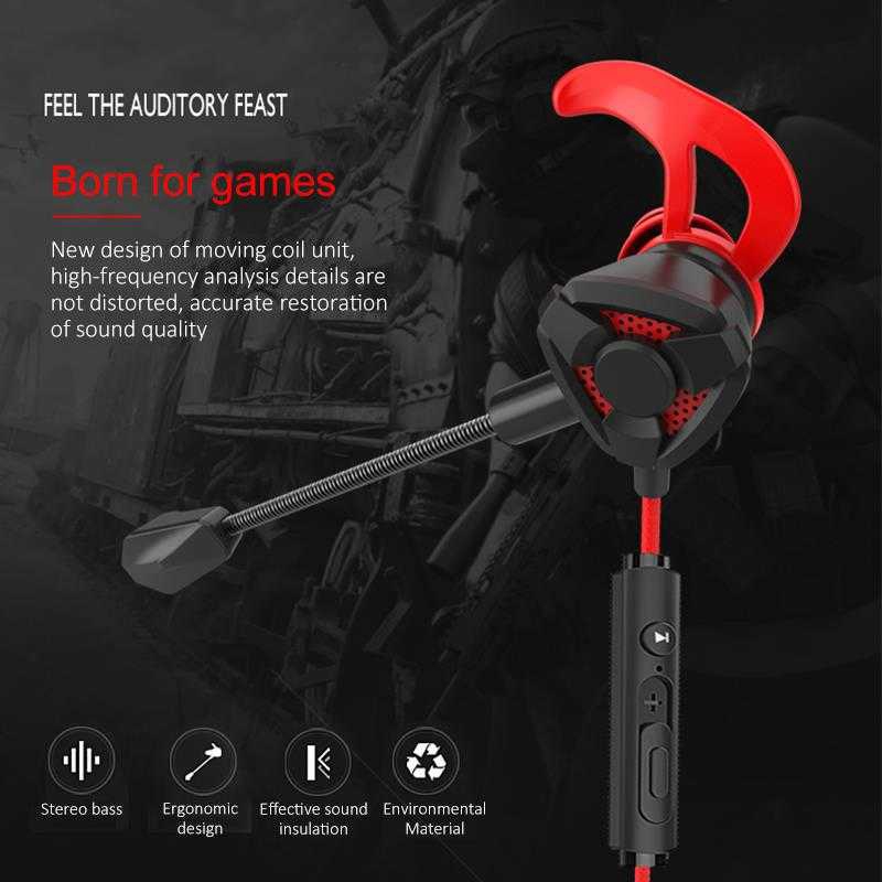 Headset Gaming Kabel In Ear Dengan Mic Untuk PUBG