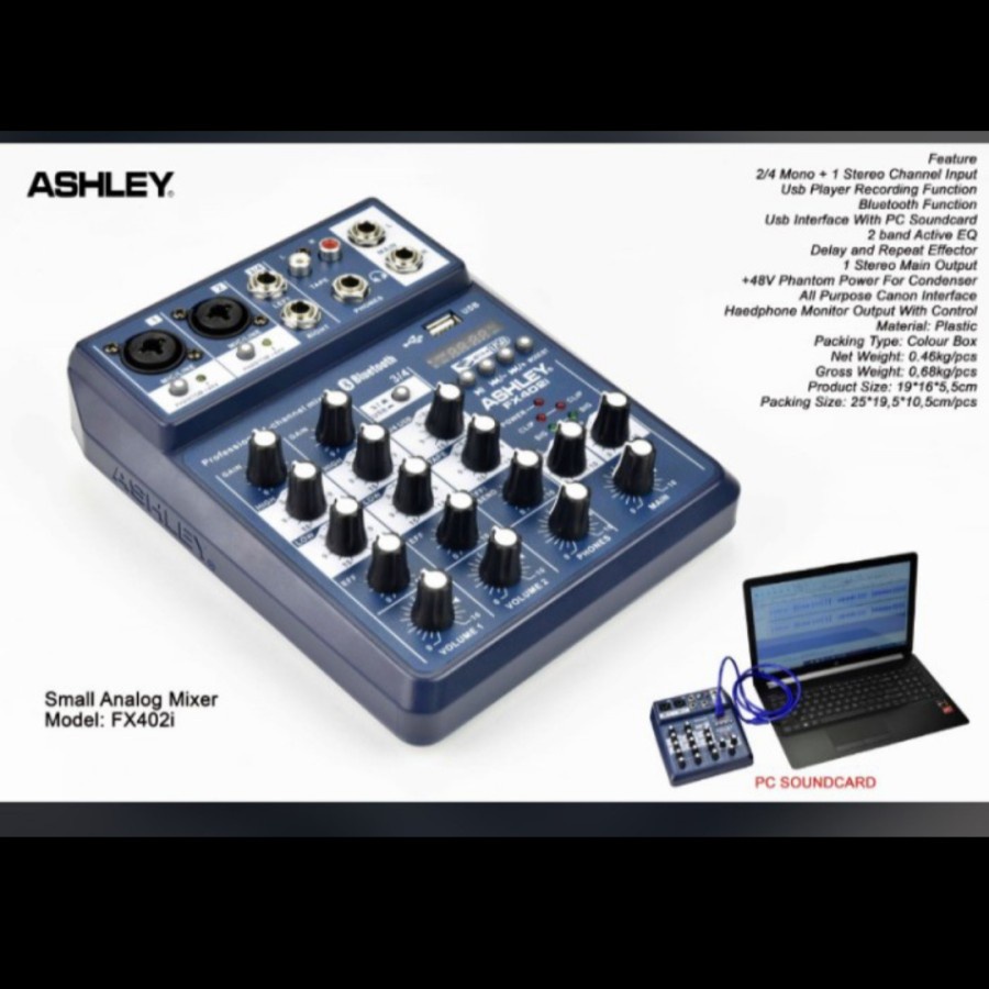 Mixer Ashley fx402i fx 402i fx 402 i 4 channel original