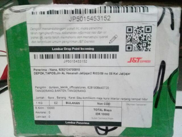 Karet Siku 4cmx4cm Meja Kursi Interior Ranjang Tempat Tidur Teknik