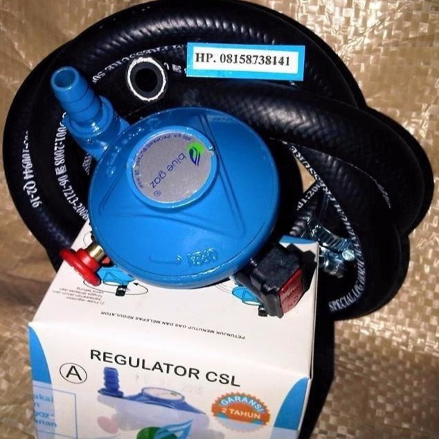 Regulator BLUEGAZ Selang BLUE GAS CSL Untuk Kompor Gas Anti Meledak
