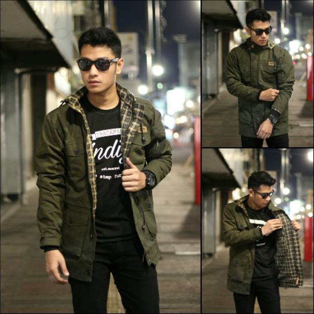 Jaket Parka Long / parka pria premium canvas