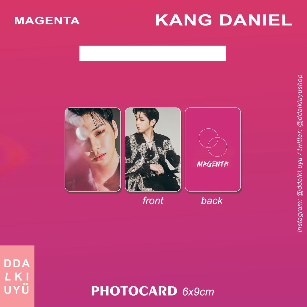 KANG DANIEL - photocard [MAGENTA]