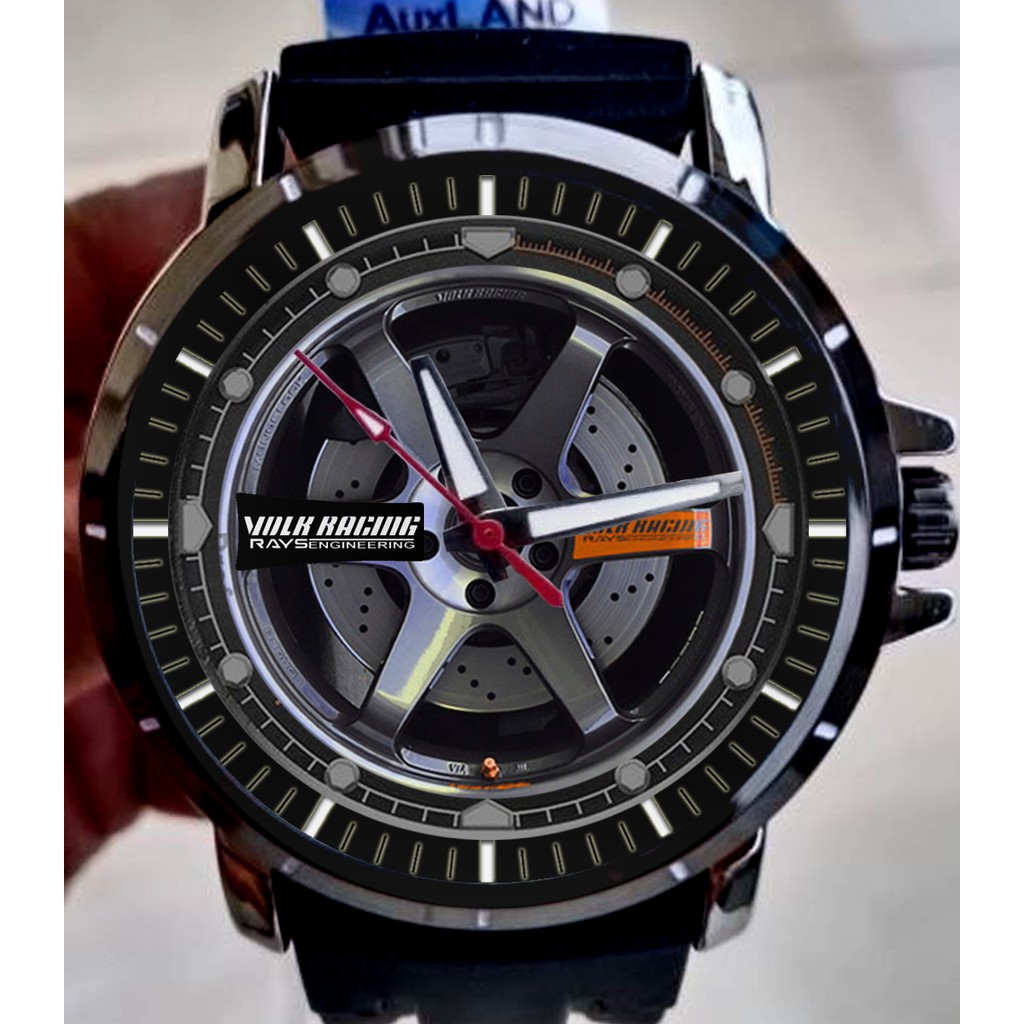 Jam Tangan Custom Volk Rays TE37 SL Oren