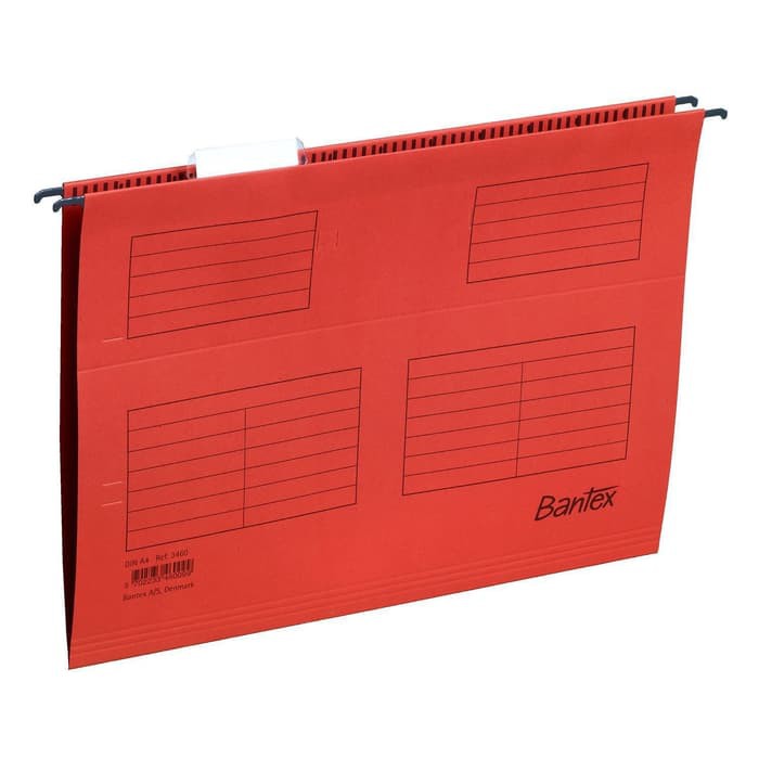 

Bantex Map Gantung F4 Folio Suspension File (isi 25 pcs) Red Merah