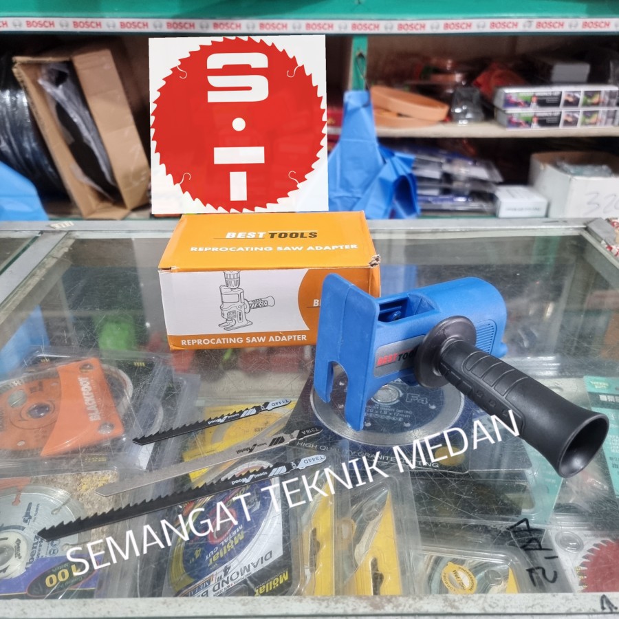 Jual Adaptor Adapter Bor Ke Gergaji Reciprocating Jigsaw Saw Kayu