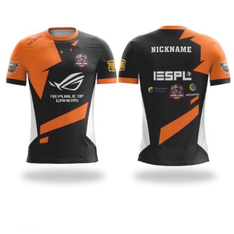 Jersey Kaos Baju Gaming Aura Fire New, Free Fire,Pubg,Mlbb,Free Name Set