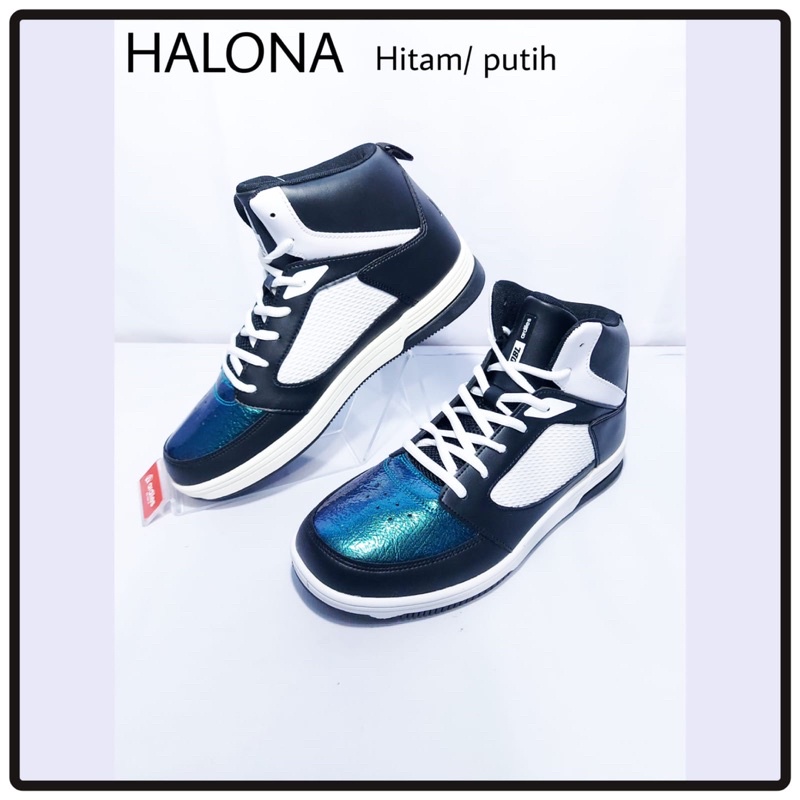 SOB SEPATU BASKET HALONA PRIA WANITA ARDILES HITAM MERAH BOLA BALL