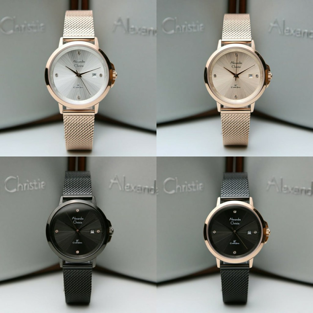 JAM TANGAN WANITA ALEXANDRE CHRISTIE AC 2865 AC2865 ROSEGOLD ORIGINAL