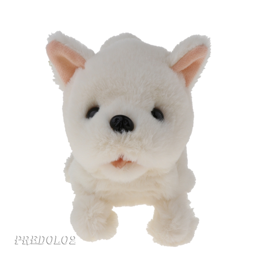 Boneka Anjing Elektronik Bahan Plush Warna Putih Shopee Indonesia