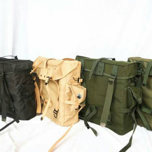Ransel tempur M1945 model JATAH TNI bisa selempang