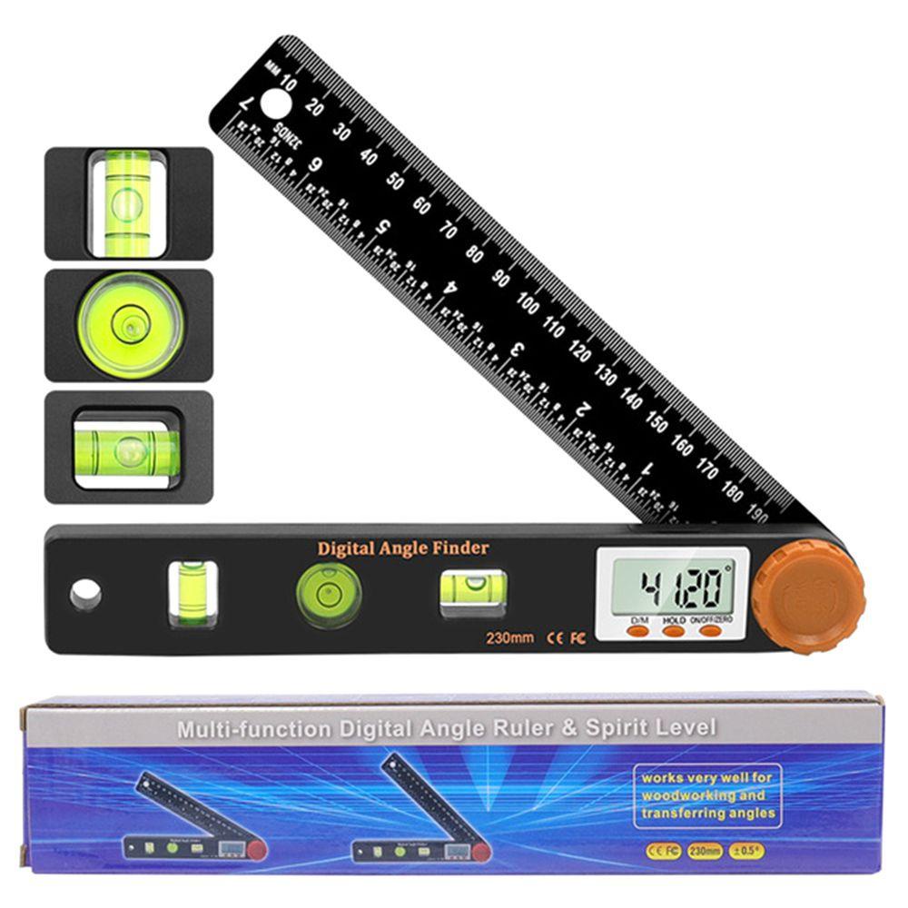 Solighter Inclinometer Digital Portable 0-999.95° Detektor Pengukur Sudut