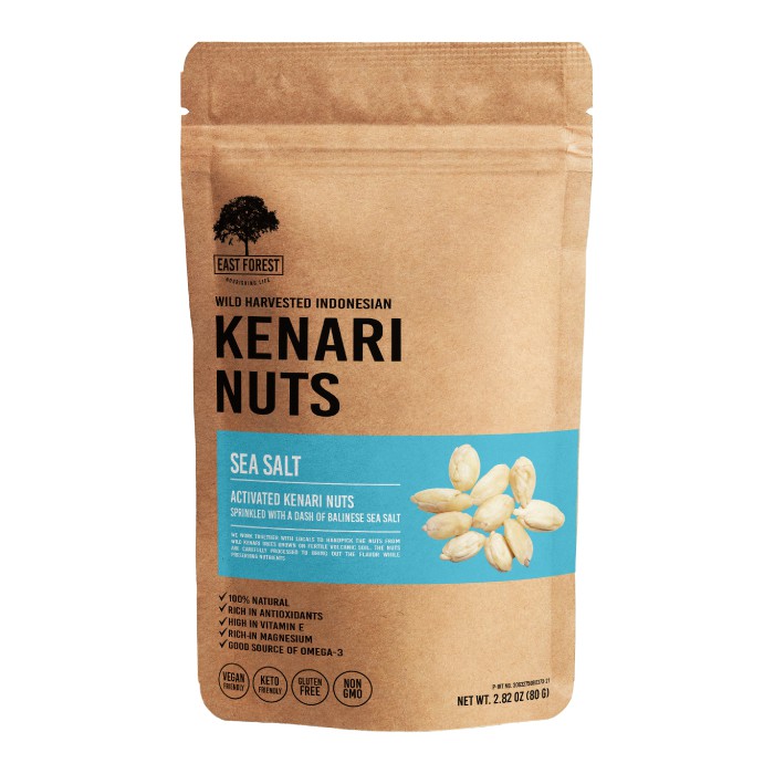 

East Forest Kenari Nuts Sea Salt 80 Gr Kacang Kenari Garam Laut