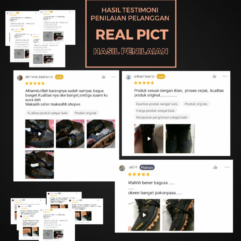 sepatu  pria safety boot  sneakers touring hiking outdoor original grade A Premium terbaru kekinian-5