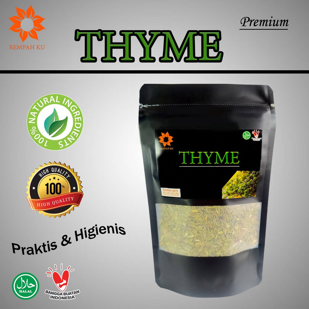 

Thyme Kering 20gr Dried Leaves Asli Alami