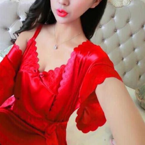 ❉ hokyfashion BAJU TIDUR KIMONO SATIN IMPORT + INNER DALAMAN ♜