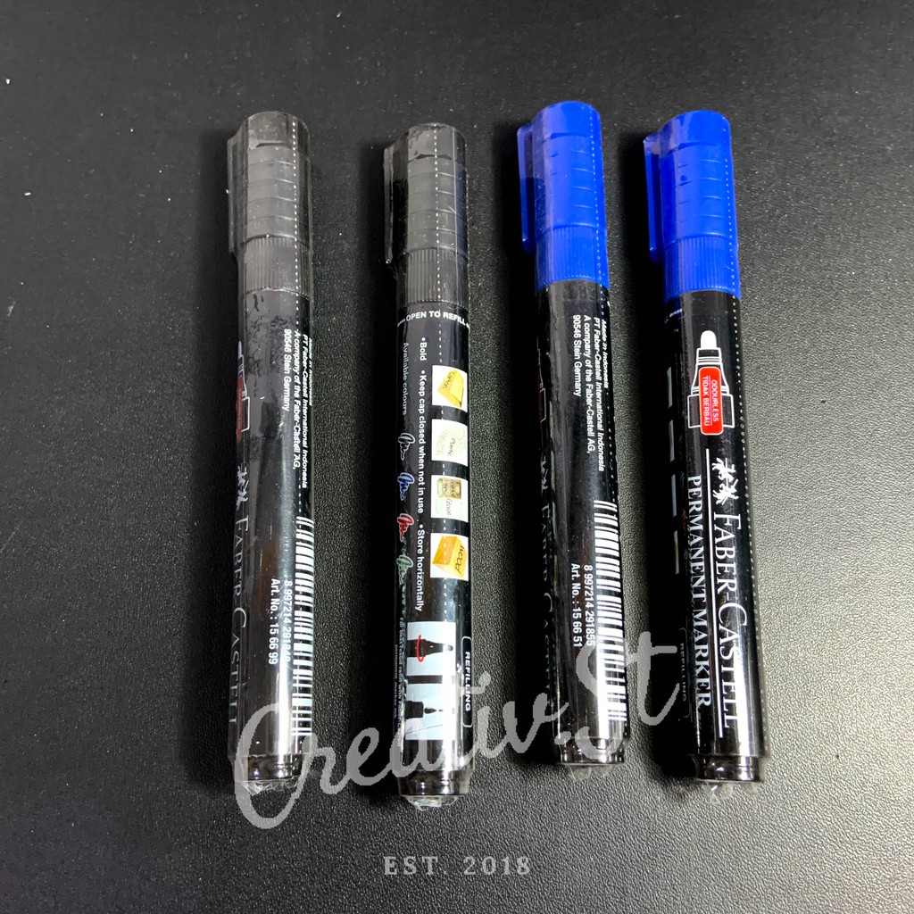 

FABER CASTELL Spidol Permanen Eco Marker Black Blue