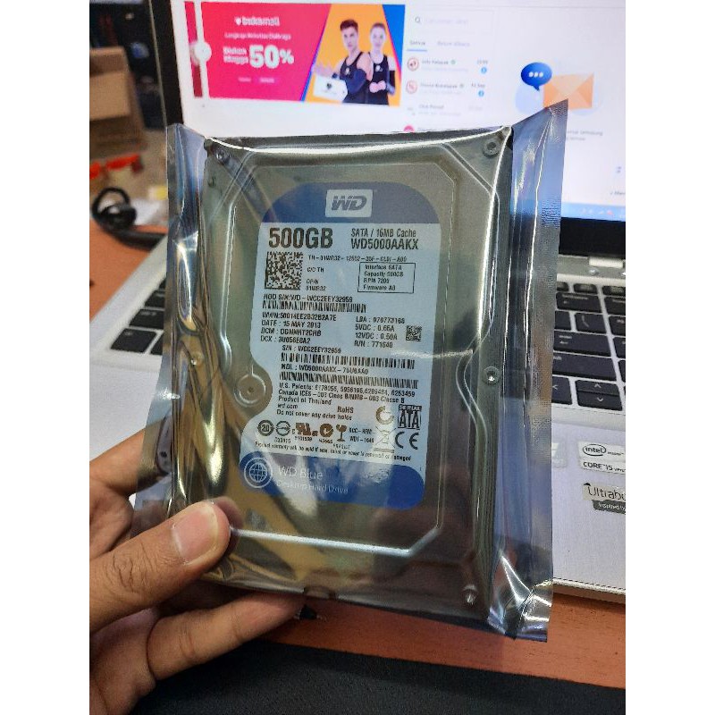 Hardisk 500GB Sata PC 3.5 Inch - Internal Hdd Pc/Cctv Garansi 1 Tahun