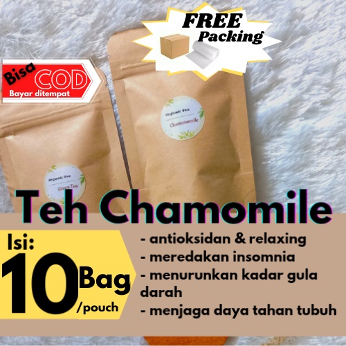 

10 Tea Bag Teh Celup Chamomile Siap Seduh Tea in Bag Chamomile Flower Minuman Herbal