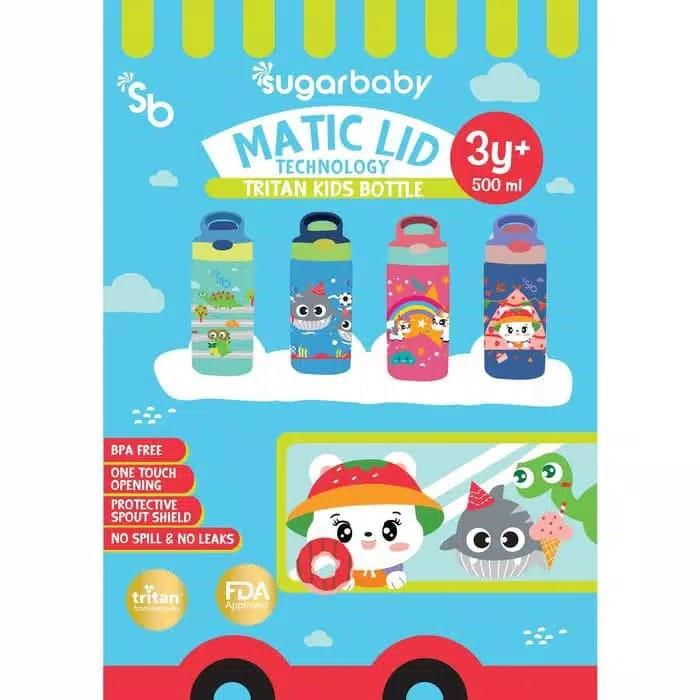 SUGAR BABY TRITAN KID BOTTLE 350ml - 2in1 - 500ml