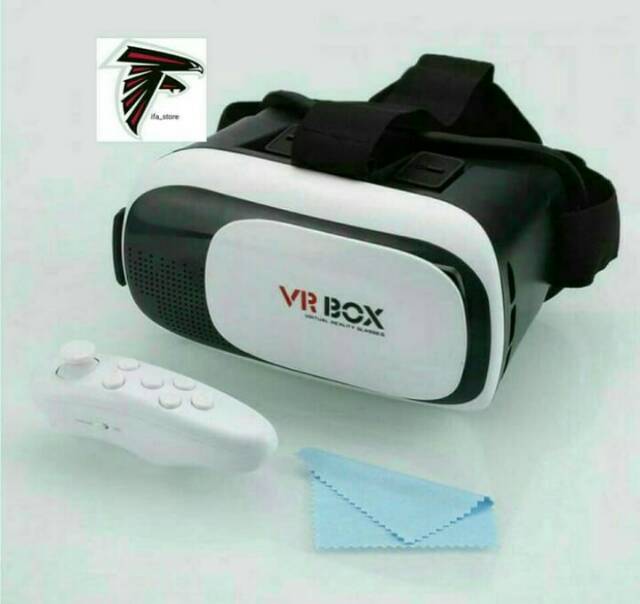 VR/Virtual reality box 2.0 kaca mata 3D + remote bluetooth