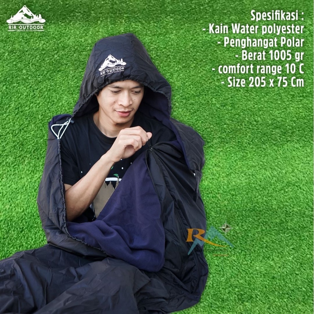 Sleeping Bag Polar Kantong Tidur Camping MERK RIR OUTDOOR Sleepingbag