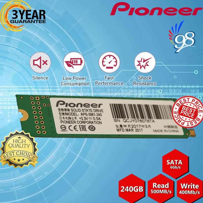 SSD Pioneer M.2 240GB 240 GB - SATA 6G/s M.2 2280