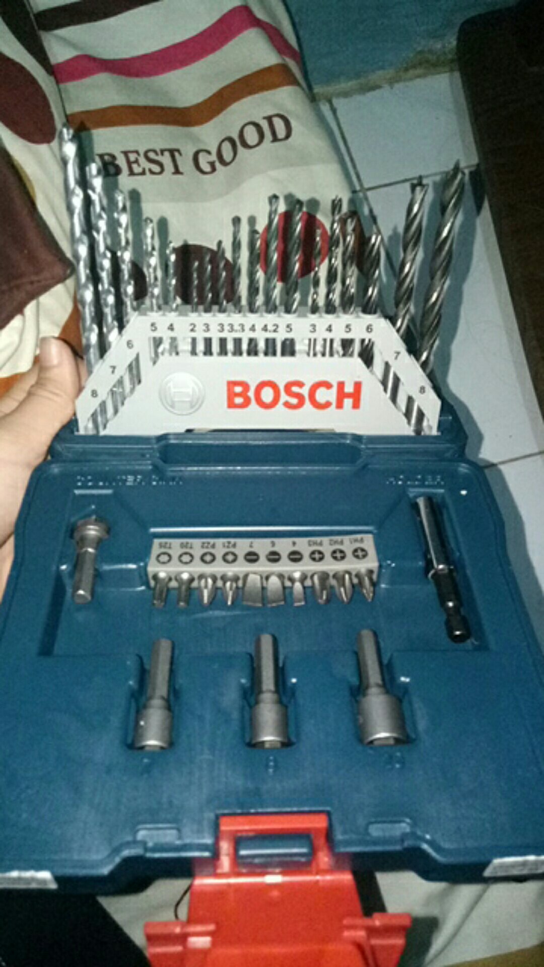 Mata Bor Tembok Beton Besi Kayu 33 Pcs X-line Set Bosch + Mata Obeng Kombinasi Variasi