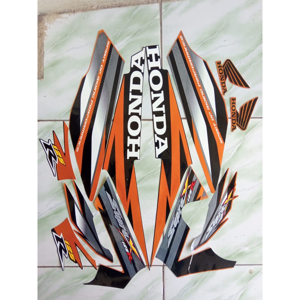 stiker striping honda supra x 125r 2006 2007