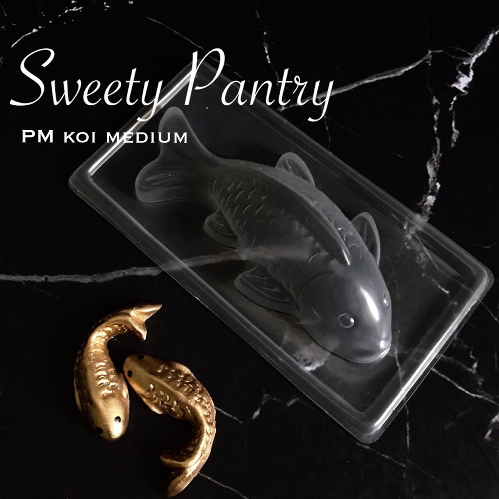 cetakan puding ikan koi / cetakan kue imlek CNY PM koi medium