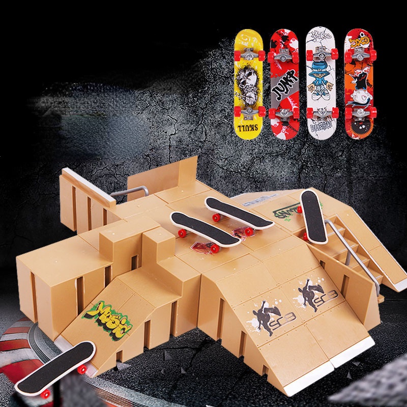 Set Mainan Skateboard Jari Profesional