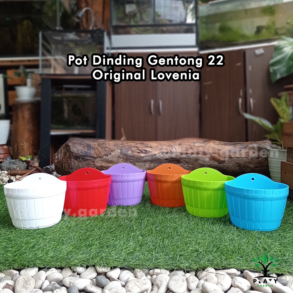 Pot Dinding Gentong 22 Warna Merk Lovenia