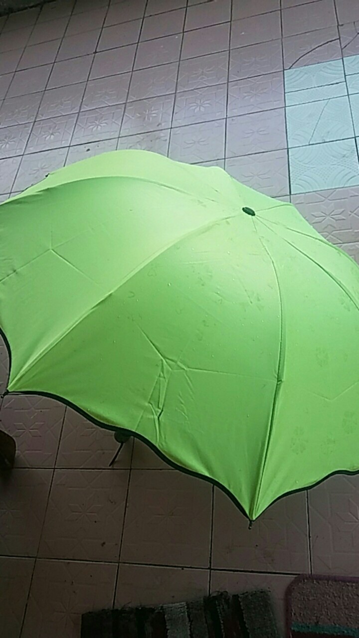 Payung Lipat 3 Dimensi Magic Lapis Hitam