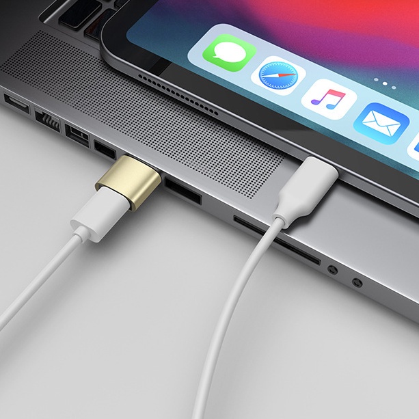 Adaptor Konverter Usb-C Flash Drive Tipe C 2.0 Male Ke Tipe C Female Untuk Komputer / Handphone