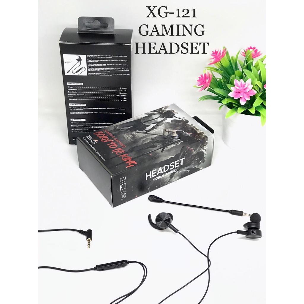 Headset Gaming Microphone PUBG/ Headset Game Free Fire Earphone Gaming XG 121[SS]