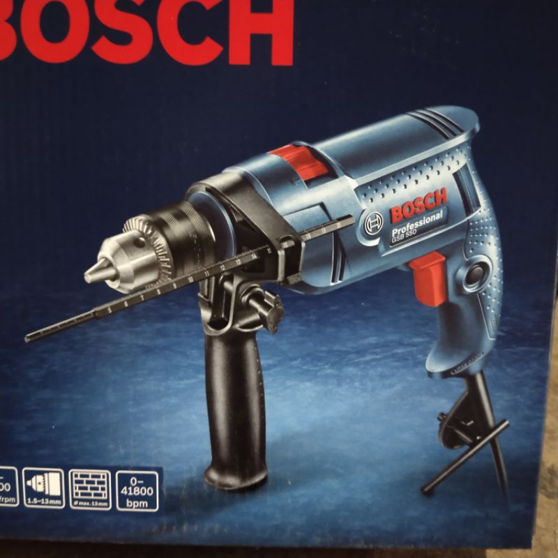 BOSCH GSB 550 W 550W SCREWDRIVER OBENG LISTRIK ALAT MESIN BOR