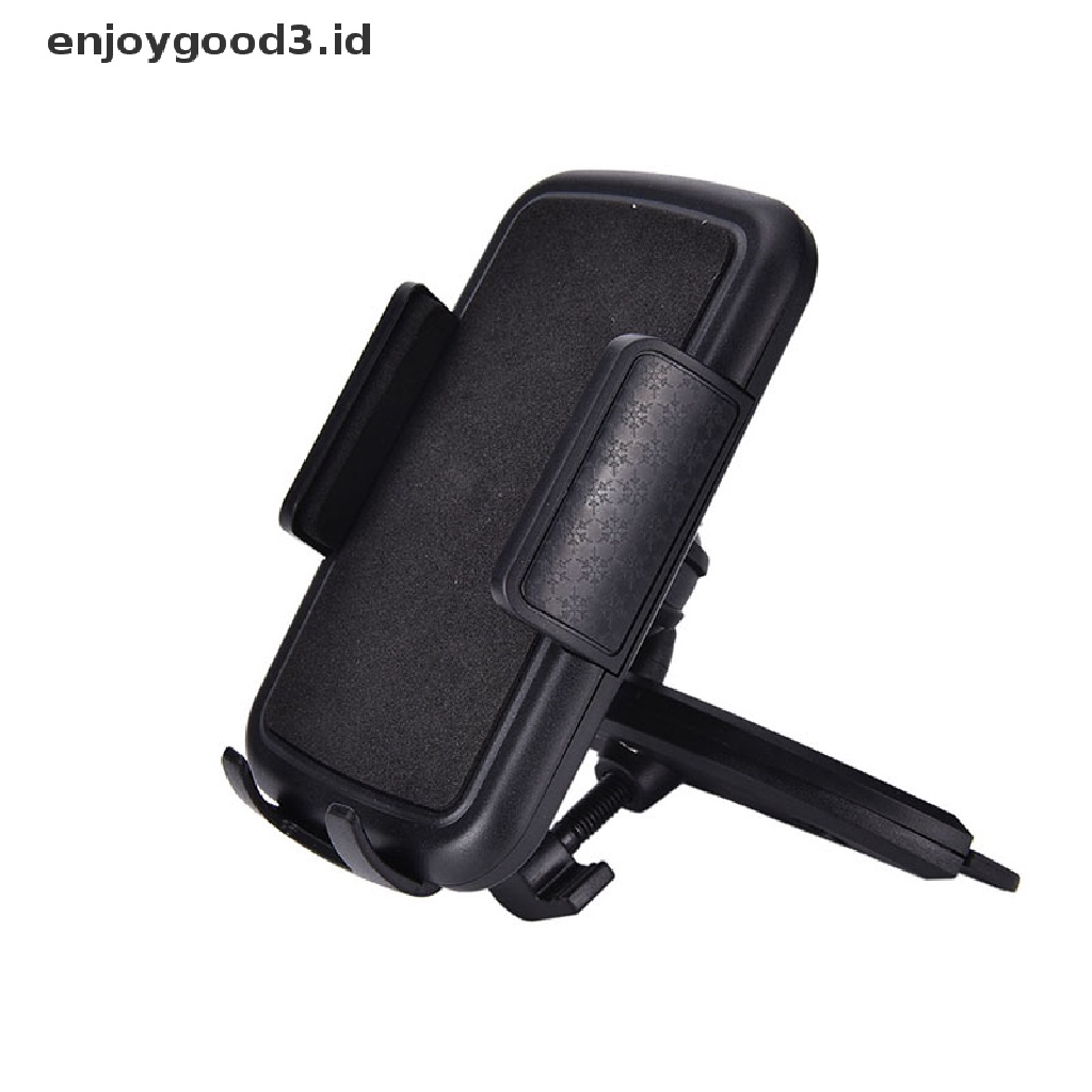 (Rready Stock) Bracket Dudukan Handphone GPS Rotasi 360 Derajat Dengan Slot CD Player (ID)