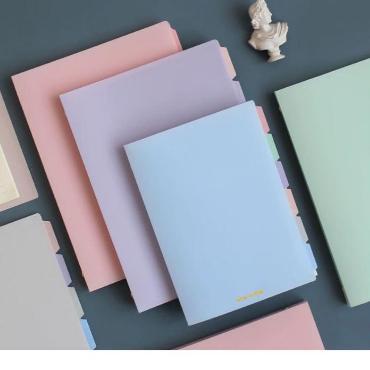 

Hadir Terkeren Molandi Pastel Binder Thin Soft Notebook Notepad Ruled / Soft Binder Tipis Pastel A5 B5