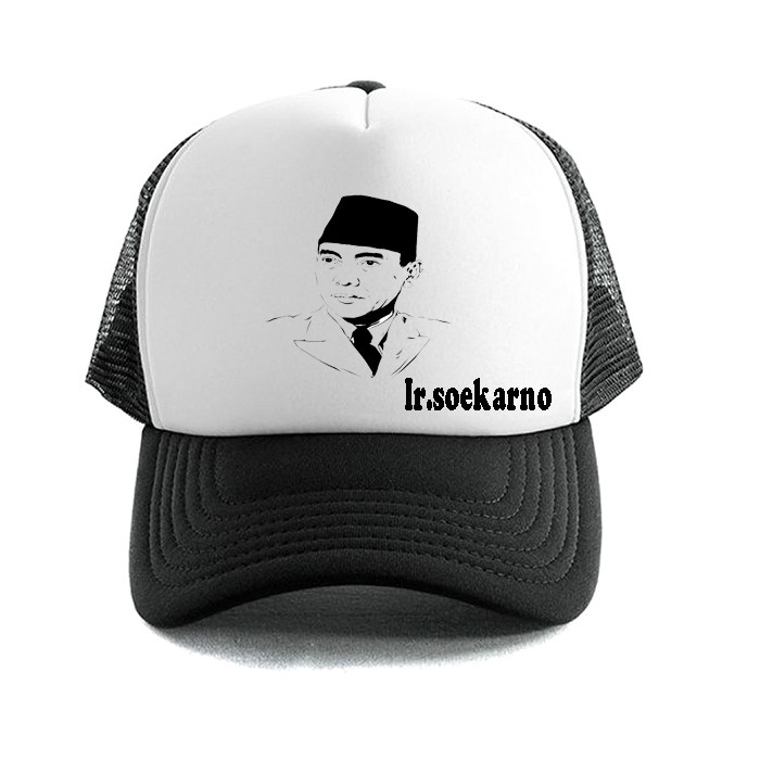 Topi trucker gambar soekarno