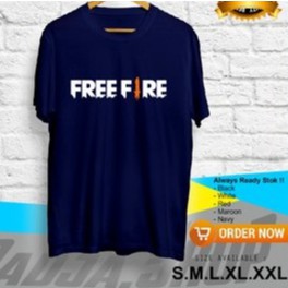 KAOS COMBED 30S BAJU TSHIRT FREE FIRE 1 BARIS