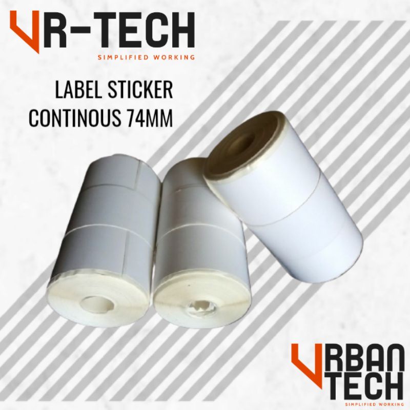 

KERTAS LABEL STICKER THERMAL 74x10M - CONTINOUS