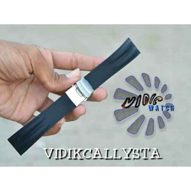 STRAP RUBBER ENGSEL 20 22 MM WATERPROFF / TALI KARET ENGSEL JAM TANGAN