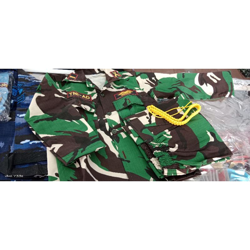 Seragam Anak Army PDL Loreng TNI AD