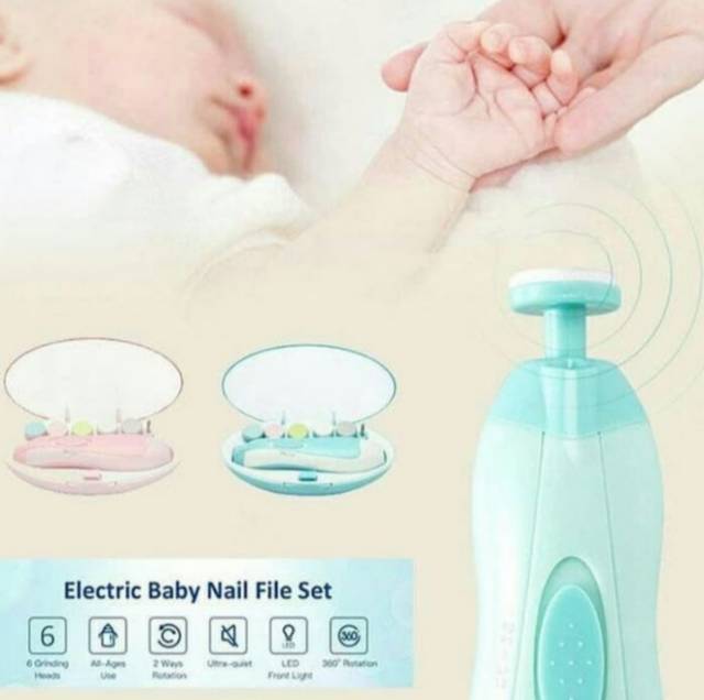 KANDILA Baby Electric Nail Trimmer Baby Manicure Alat Potong Kuku Bayi