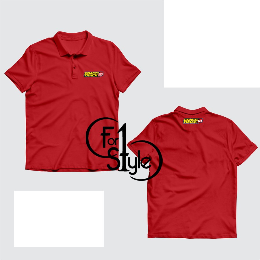 Polo Shirt Kaos Polo GRASS TRACK ID