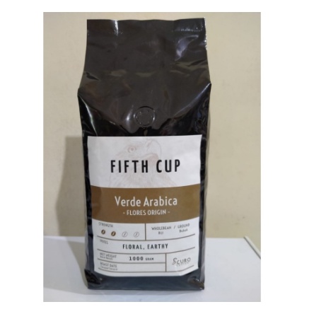 

Scuro Coffee-Fifth Cup Verde Arabica Flores Origin [Floral,Earthy] 1kg -08