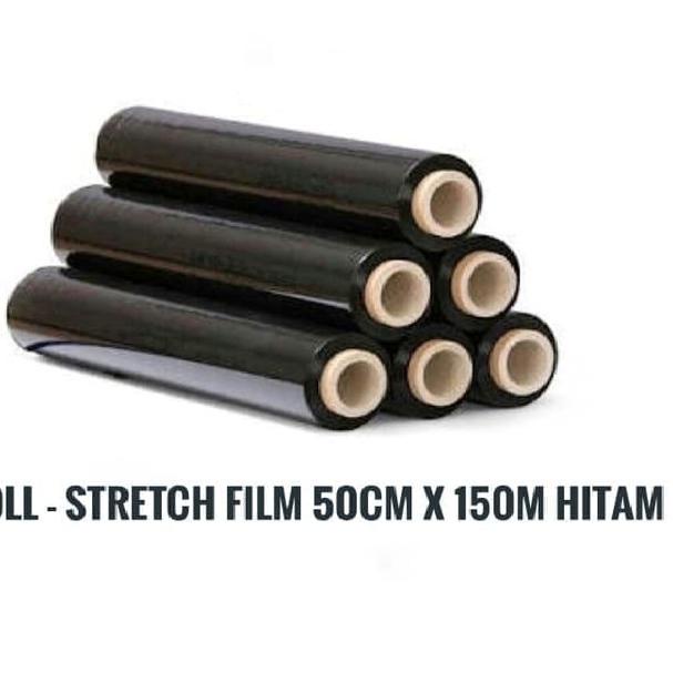 

➳ STRETCH FILM 50CM X 150M HITAM PLASTIK WRAPPING PLASTIC WRAP PACKINGAN - acf2 ✩