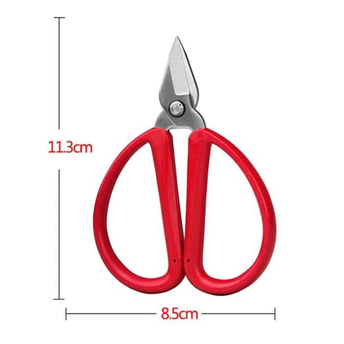

Murah Banget! MERAH Gunting Potong Bahan Kain - Tailor Scissors - Gunting Kodok - Merah Mutu