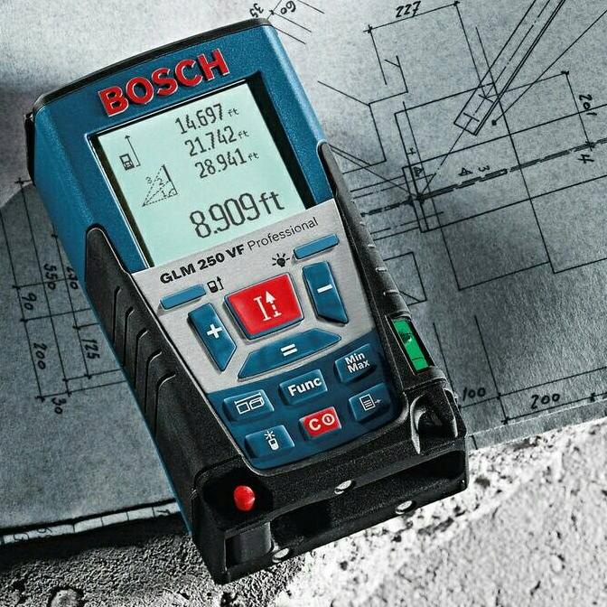 Meteran Laser Digital 250 M View Finder Bosch Glm 250 Vf Professional