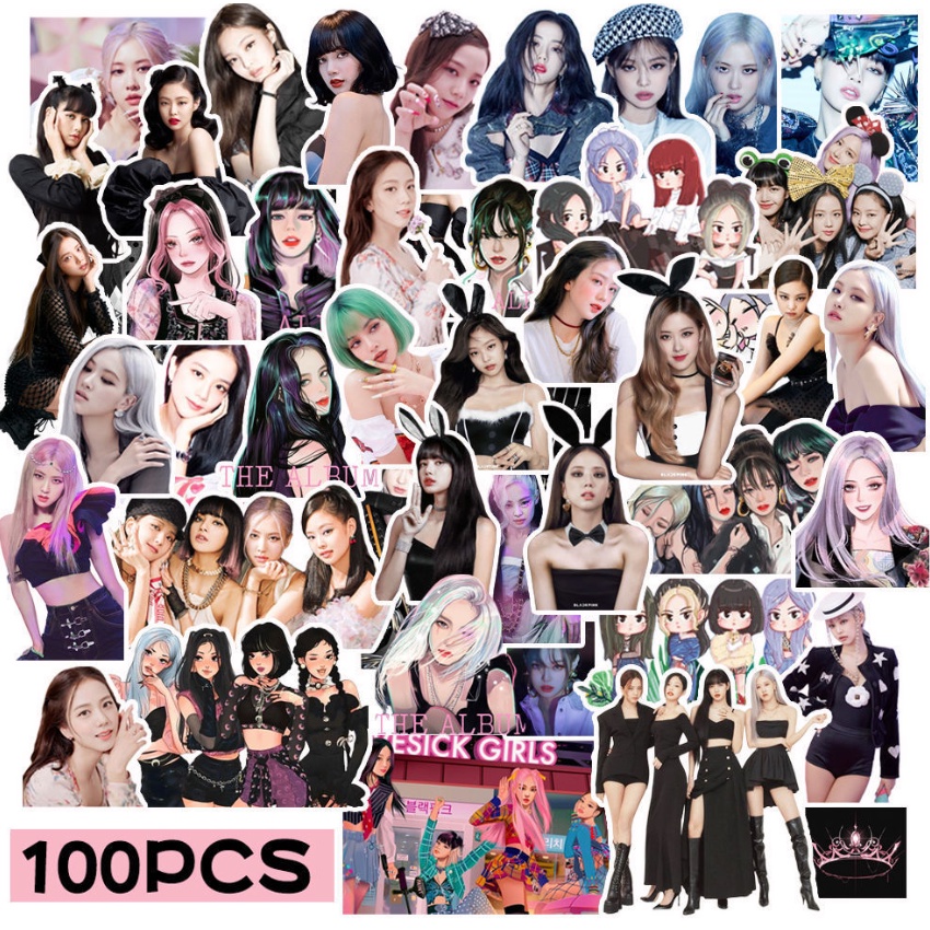 Stiker Foto Kpop BLACKPINK Untuk Koleksi Fans